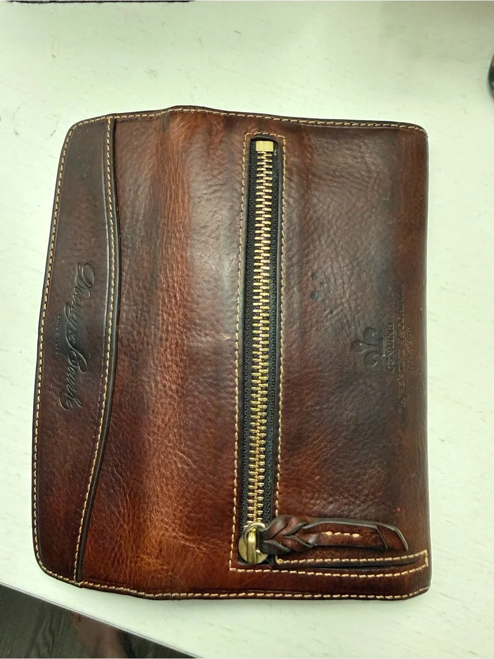 Brown Leather Clutch Wallet